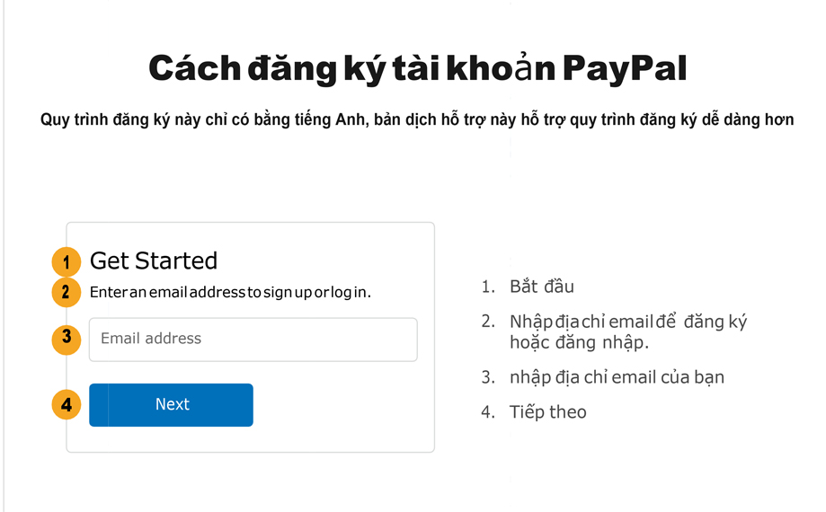 Hướng dẫn đăng ký tài khoản PayPa