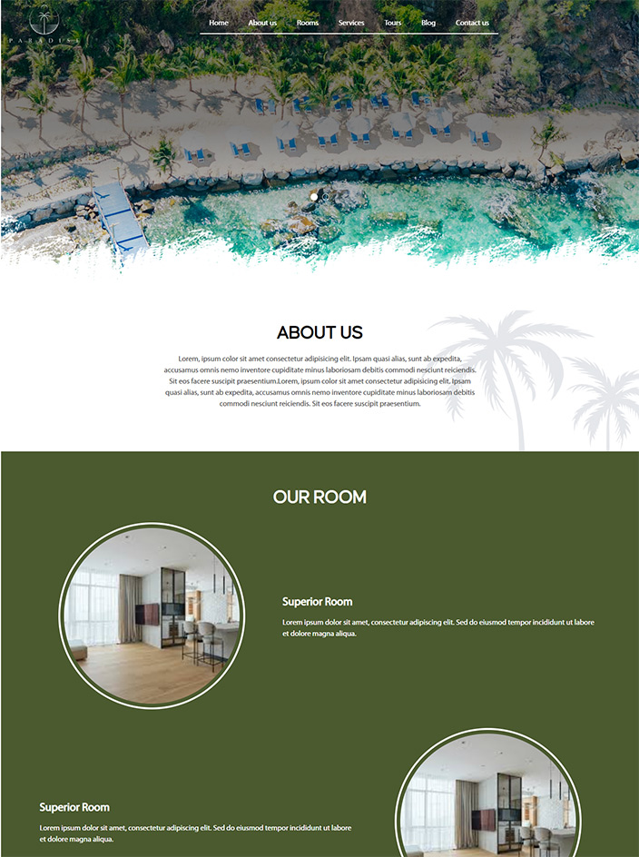 Mẫu 161: Paradise Hotel