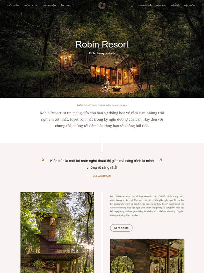 Mẫu 149: Robin Resort