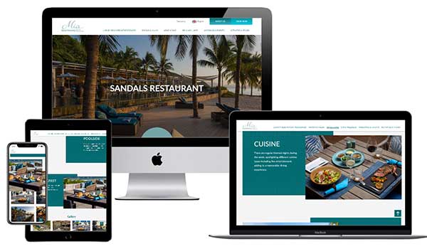 Dịch vụ thiết kế website nhà hàng resort chuẩn SEO