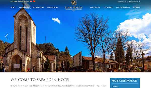  Thiết kế website khách sạn, resort ở Lào Cai