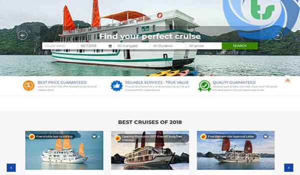Thiết kế website Cruise chuẩn SEO với giá tốt