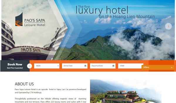 Thiết kế website du lịch khách sạn chuyên nghiệp chuẩn SEO